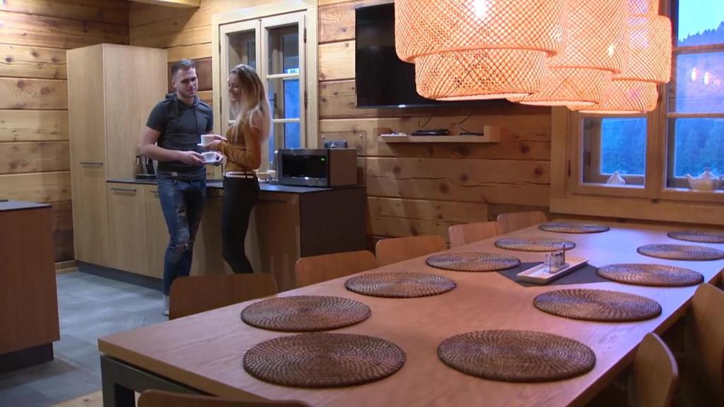 Kuchyň nebo kuchyňský kout v ubytování X-Park Františkov
