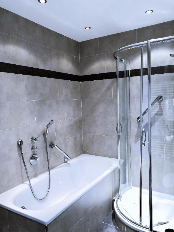 Koupelna v ubytování Hotel Sylter Blaumuschel