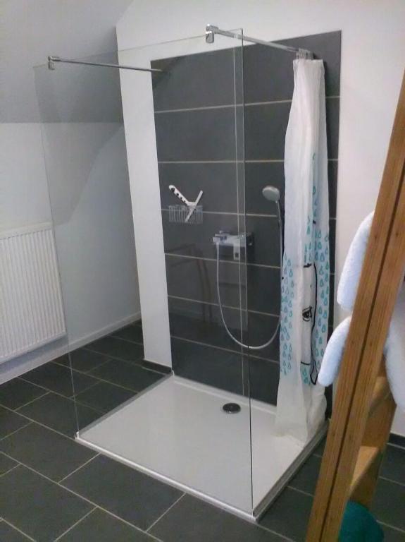 Koupelna v ubytování Bauernhaus Pledlberg