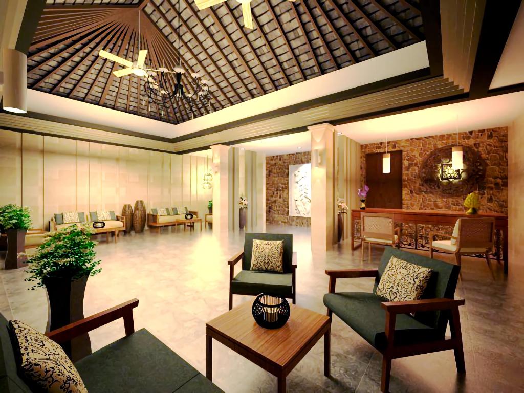 Posezení v ubytování Rajavilla Lombok Resort - Seaside Serenity