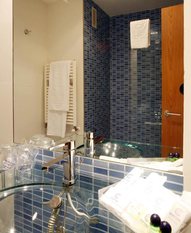 Koupelna v ubytování Hotel Gran Regente