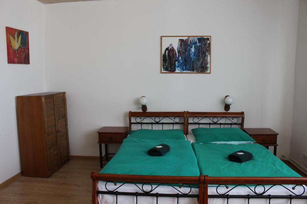 Postel nebo postele na pokoji v ubytování Hotel Černý kůň