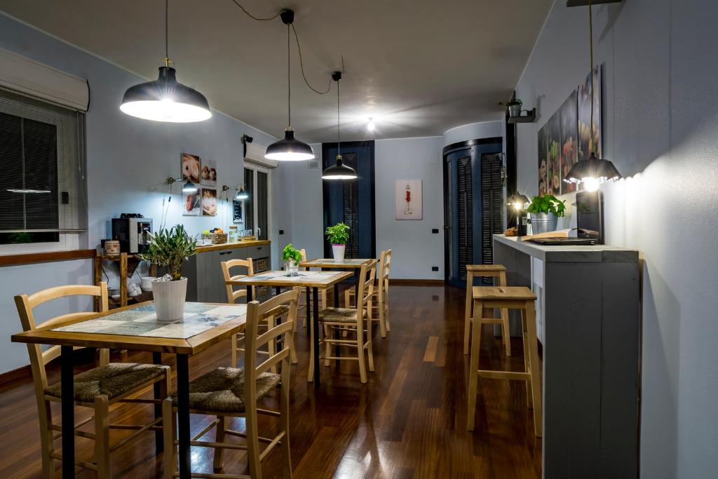 Uma área de estar em A casa di Alberto