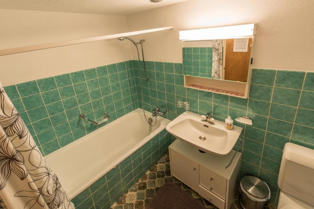 Koupelna v ubytování Chesa Talvo, Samedan