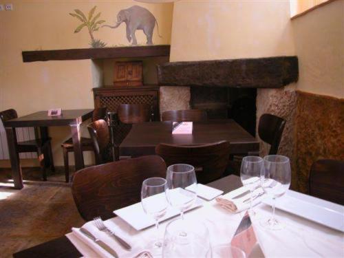A seating area at Hotel Restaurante Doña Anita