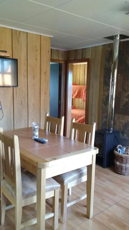 Posezení v ubytování HelChiloé Cabañas