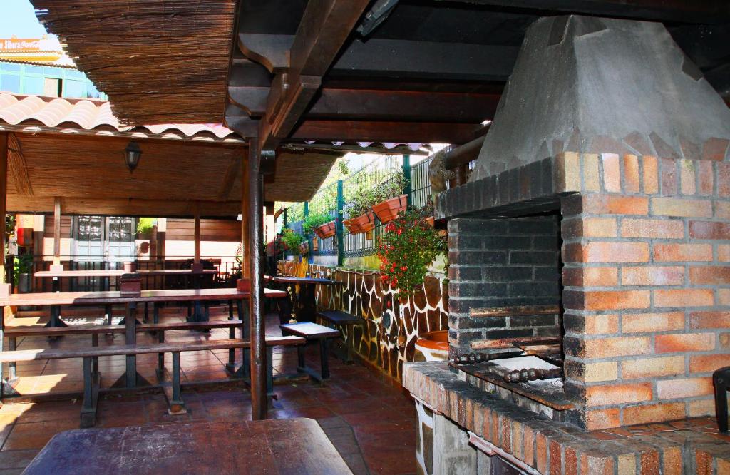 Restaurace v ubytování Cabañas Valle Verde