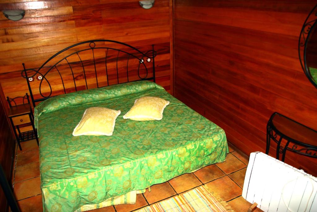 Postel nebo postele na pokoji v ubytování Cabañas Valle Verde