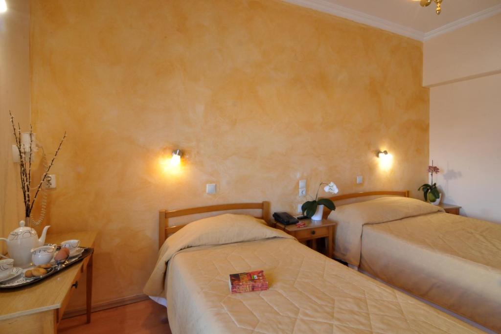 Letto o letti in una camera di Hotel Atlantis