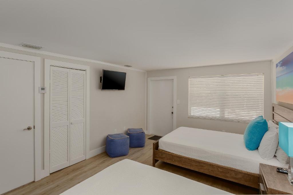 Postel nebo postele na pokoji v ubytování Drift Hotel