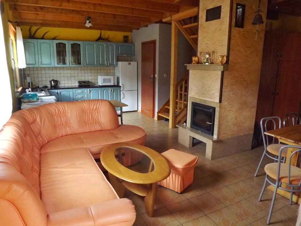 Kuchyň nebo kuchyňský kout v ubytování Domek Sabrinka