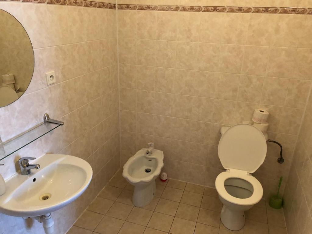 Koupelna v ubytování Penzion Tetřívek