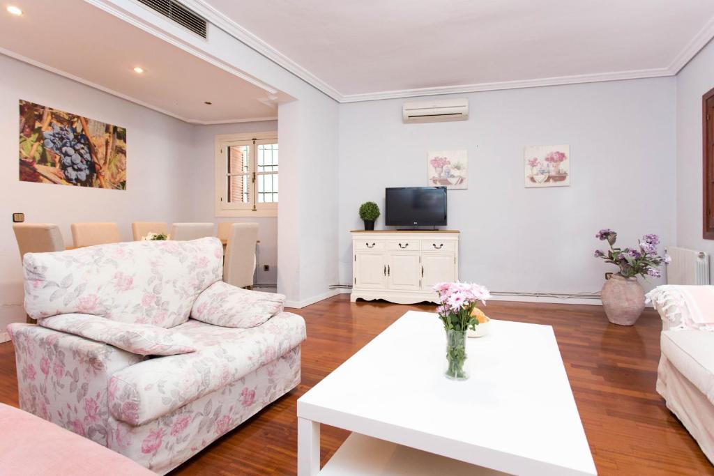 Televízia a/alebo spoločenská miestnosť v ubytovaní SVQ Apartments - Patio Santa Cruz