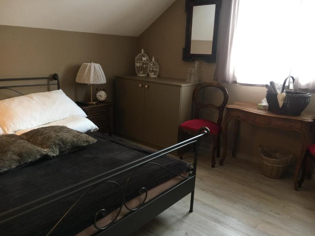 Postel nebo postele na pokoji v ubytování B&B Friedau