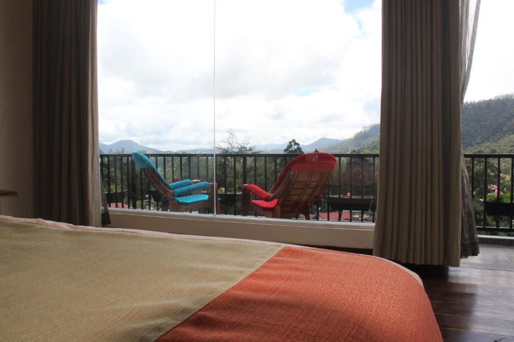 Nespecifikovaný výhled na hory nebo výhled na hory při pohledu z bed and breakfast