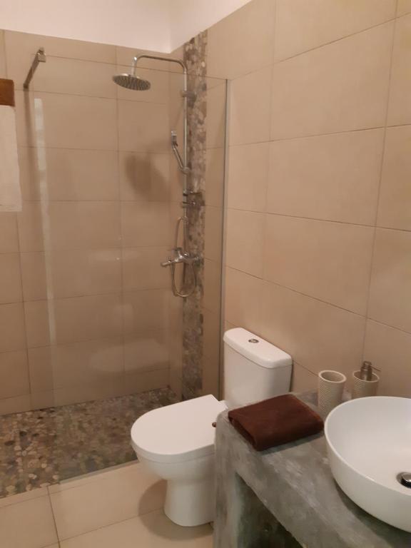 Łazienka w obiekcie Villa Aposperitis