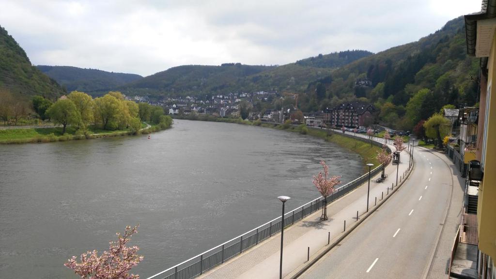 a view of a river from a bridge at Mosel Dream in Cochem