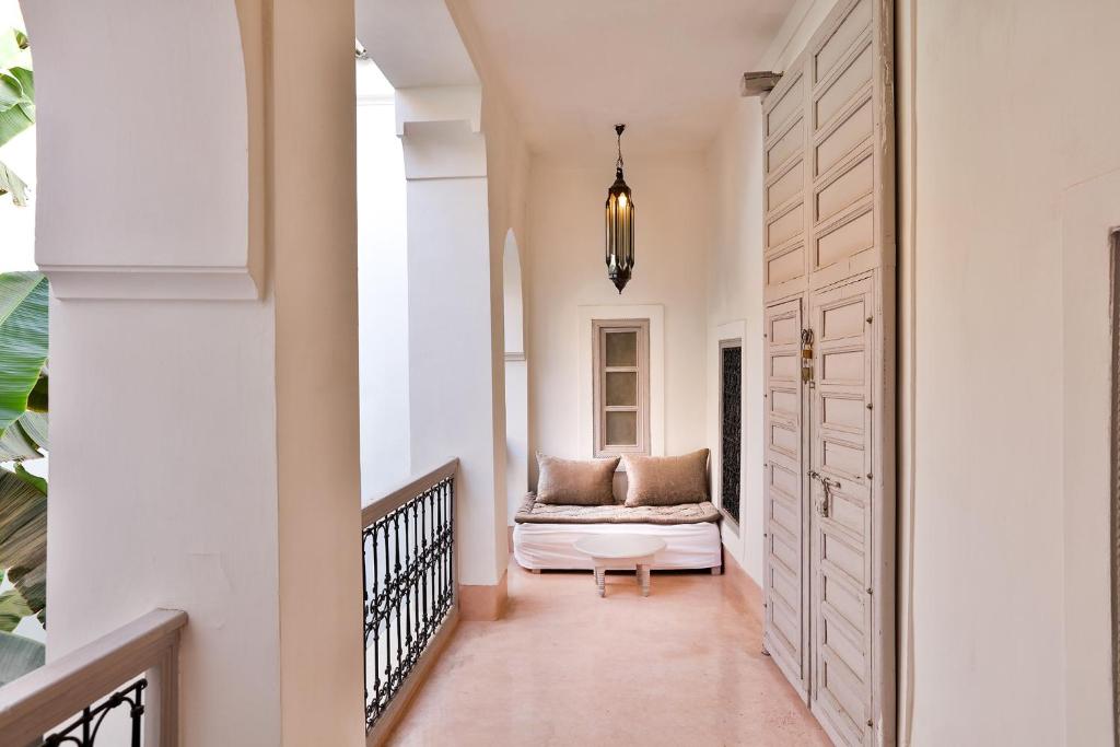 Postel nebo postele na pokoji v ubytování Hotel & Spa Riad Al Jazira