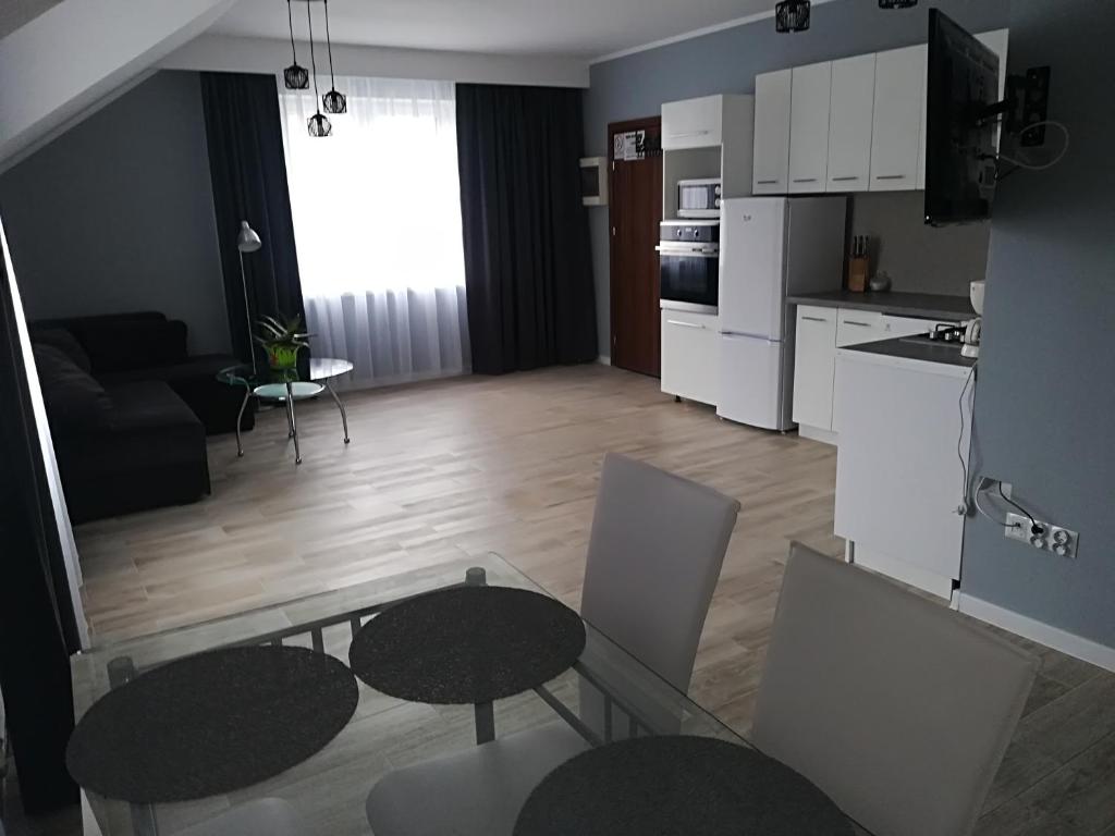 Kuchyňa alebo kuchynka v ubytovaní Apart-noclegi