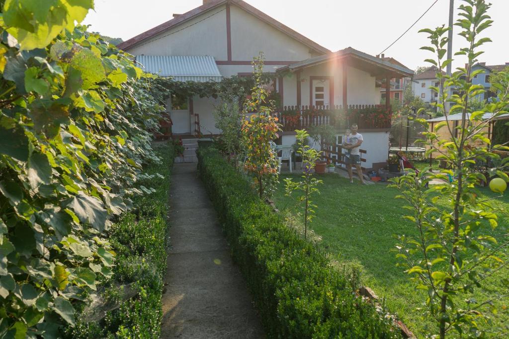 Vrt ispred objekta Apartmani Teodor