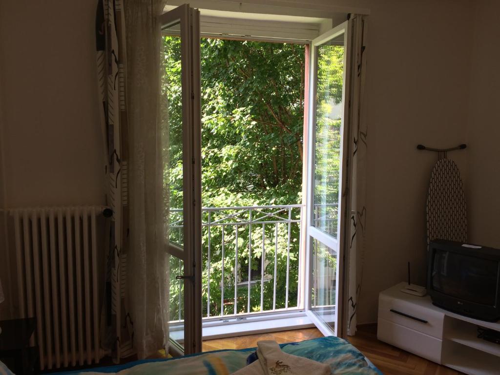 Balkón alebo terasa v ubytovaní Írisz Apartman Budapest