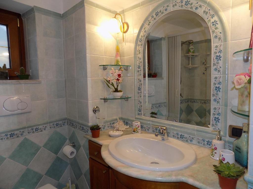 Koupelna v ubytování Casa Clotide