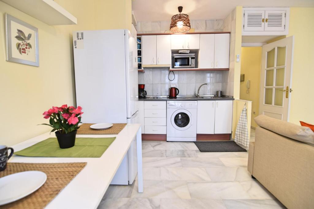 Kuchyň nebo kuchyňský kout v ubytování Apartamento Cister Old Town