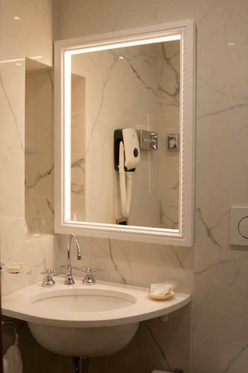 Koupelna v ubytování Hotel Europa