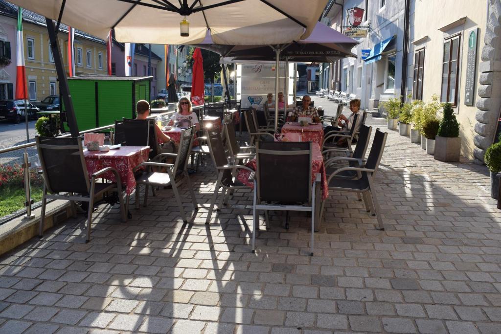 Restaurace v ubytování Ferienappartements Oberstbergmeisteramt