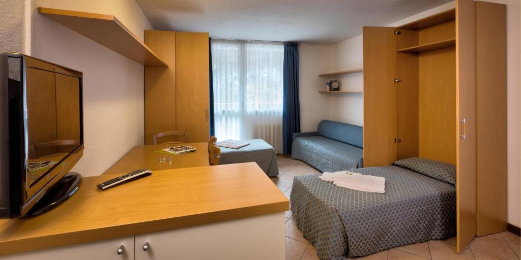 TV a/nebo společenská místnost v ubytování Residence Kristall