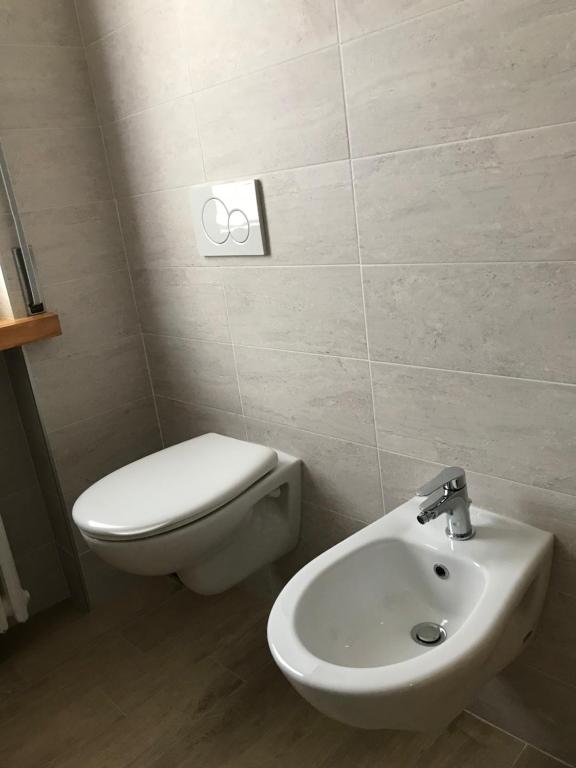 Koupelna v ubytování B&B Magenta