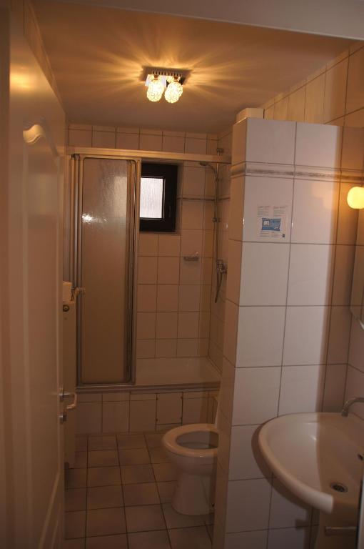 Koupelna v ubytování Hotel Paseo