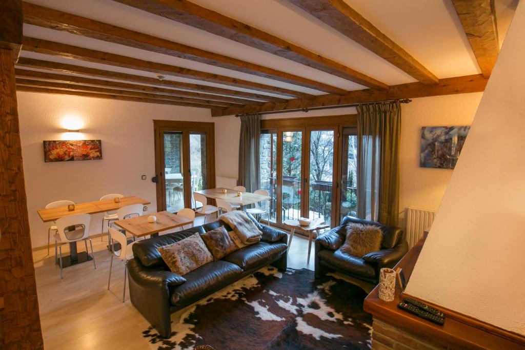 Posezení v ubytování B&B La Lluna