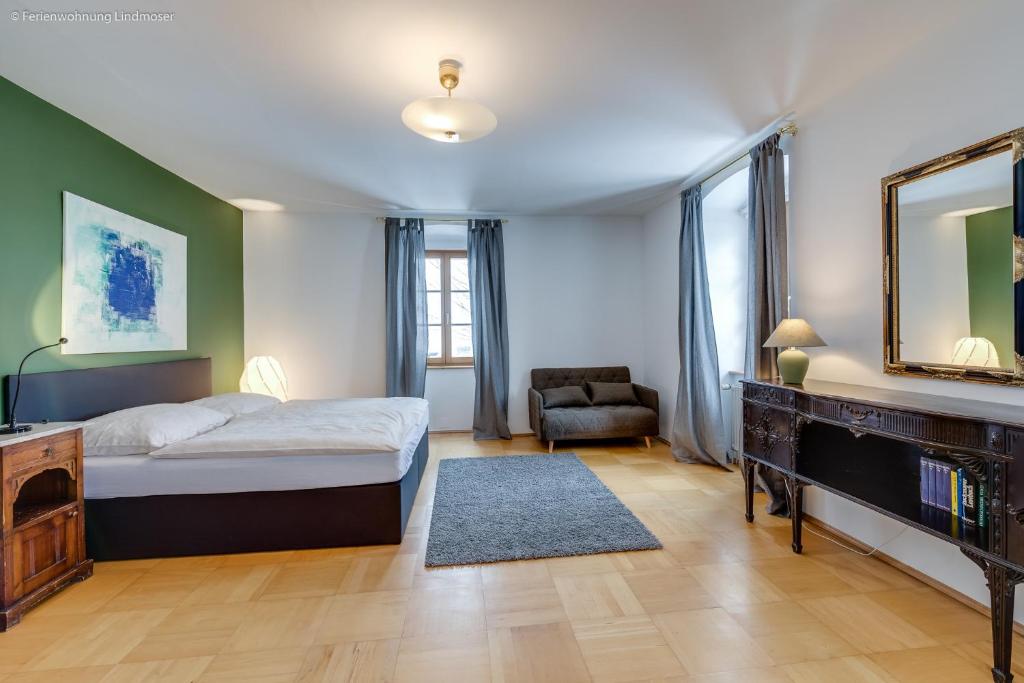Postel nebo postele na pokoji v ubytování Ferienwohnung Mariazell