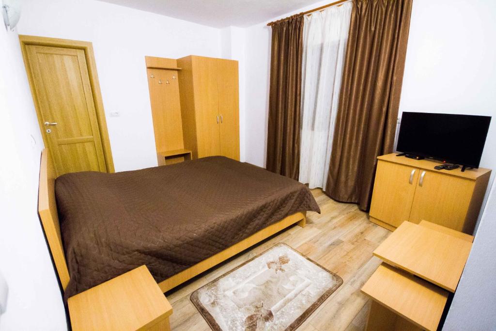 TV a/nebo společenská místnost v ubytování Vidra Parc