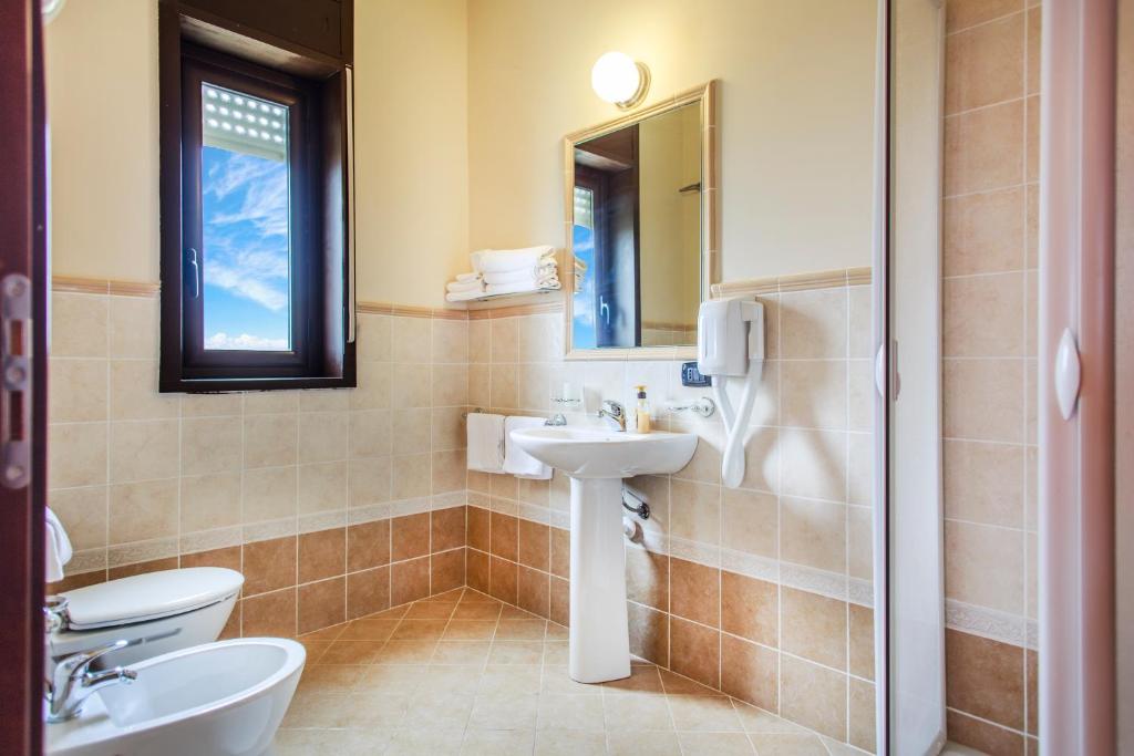 Koupelna v ubytování B&B Montemare