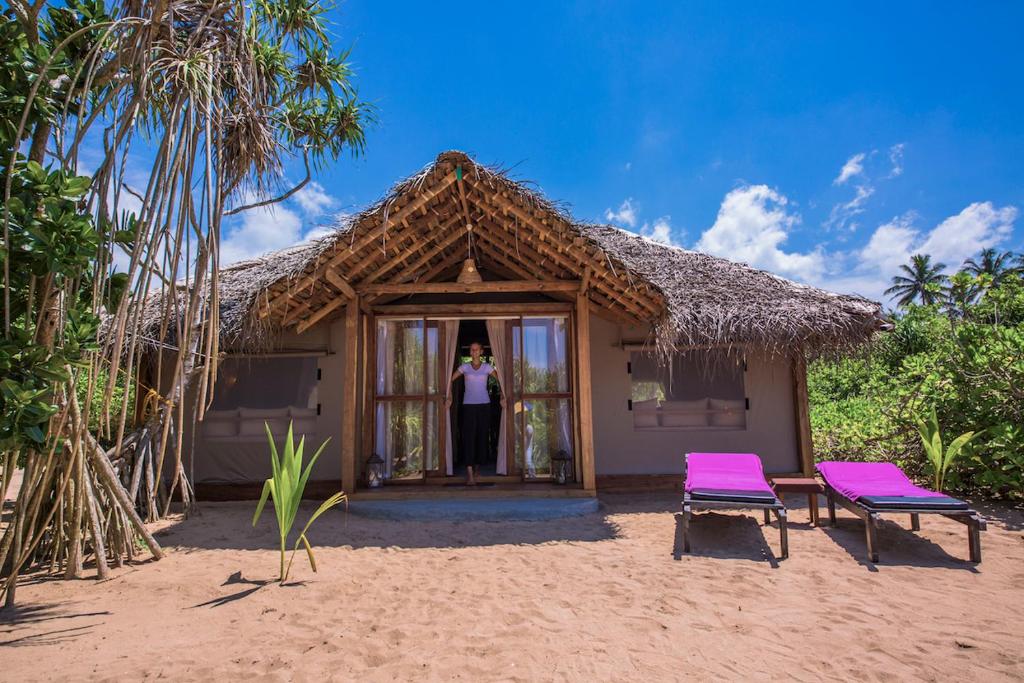 Zahrada ubytování Jungle Beach Ahungalla