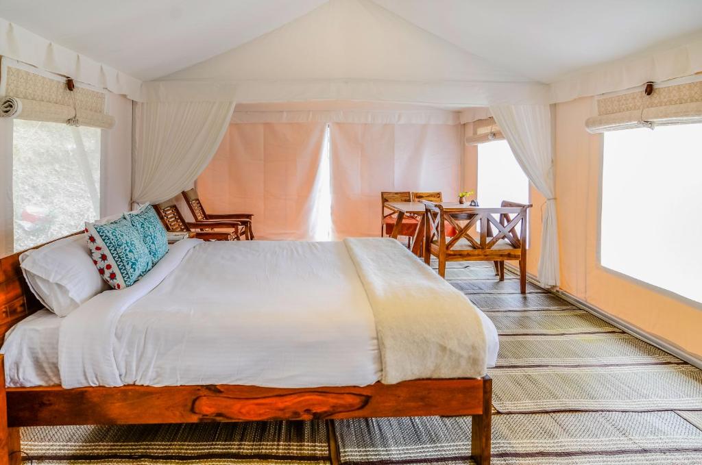 Postel nebo postele na pokoji v ubytování Nayalap - Rural Himalayan Glamping