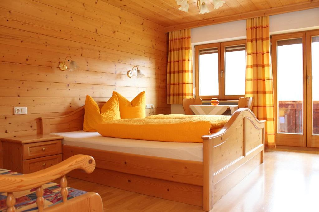 Postel nebo postele na pokoji v ubytování Moahof