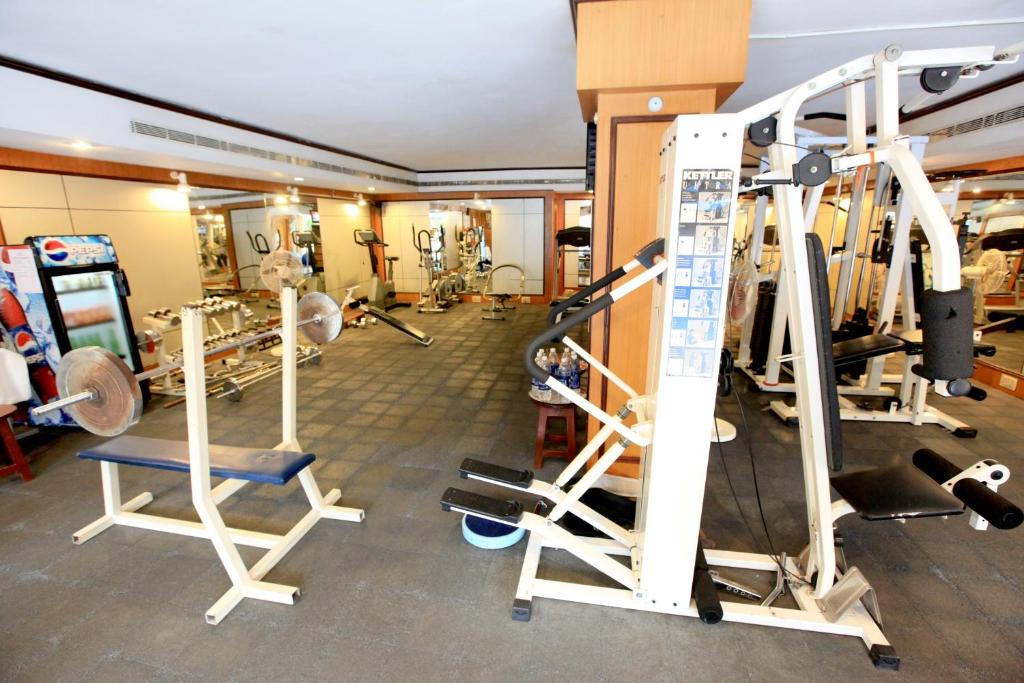 Fitness centrum a/nebo fitness zařízení v ubytování Hotel Swosti Premium Bhubaneswar