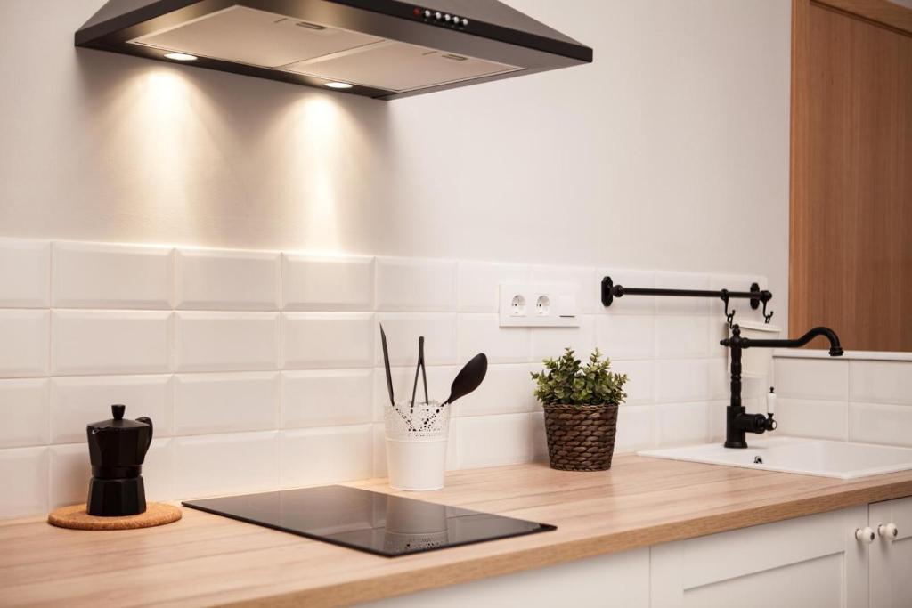 Kuchyň nebo kuchyňský kout v ubytování Valentina Home