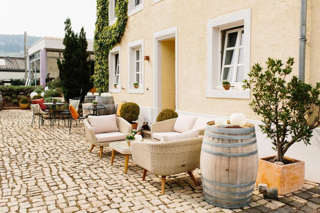 Posezení v ubytování Wein- & Tafelhaus