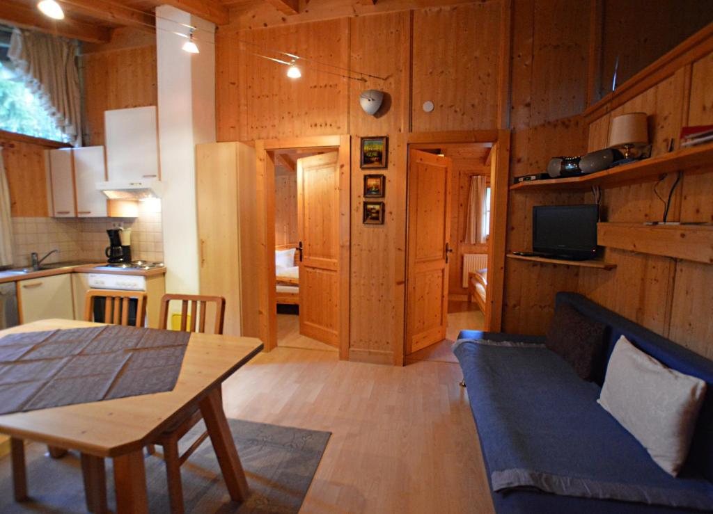 Kuchyň nebo kuchyňský kout v ubytování Chalet Astrid