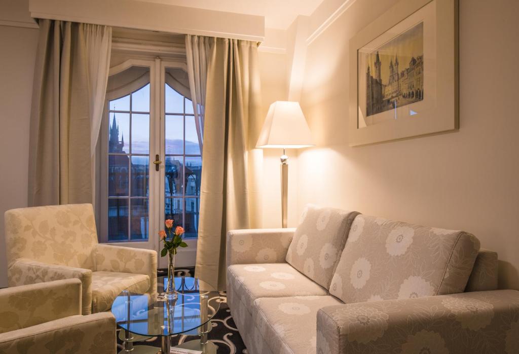Posezení v ubytování Grand Hotel Bohemia