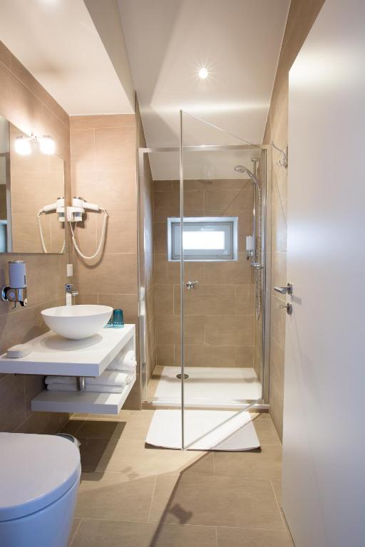 Koupelna v ubytování Auberge des Grands Bois