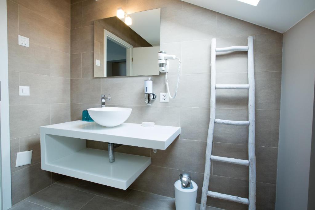 Koupelna v ubytování Auberge des Grands Bois