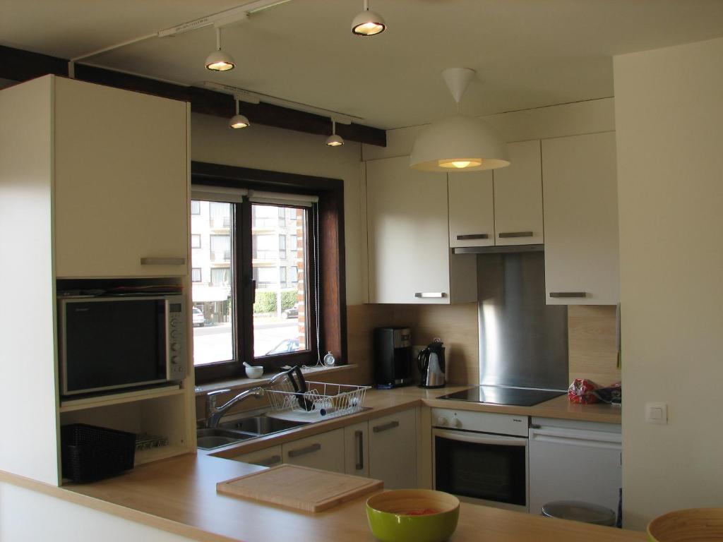 Kuchyň nebo kuchyňský kout v ubytování Residentie Beverly