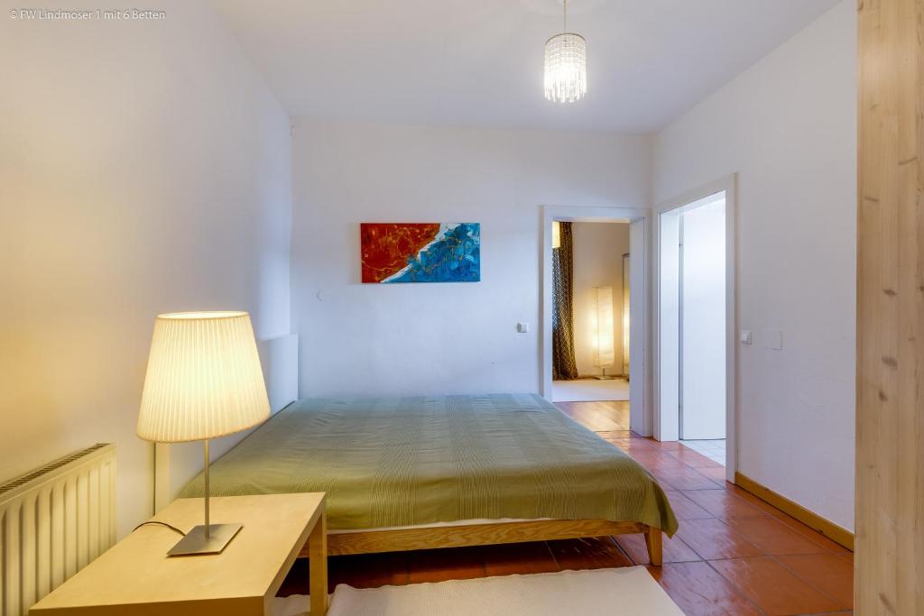 Postel nebo postele na pokoji v ubytování Ferienwohnung Mariazell
