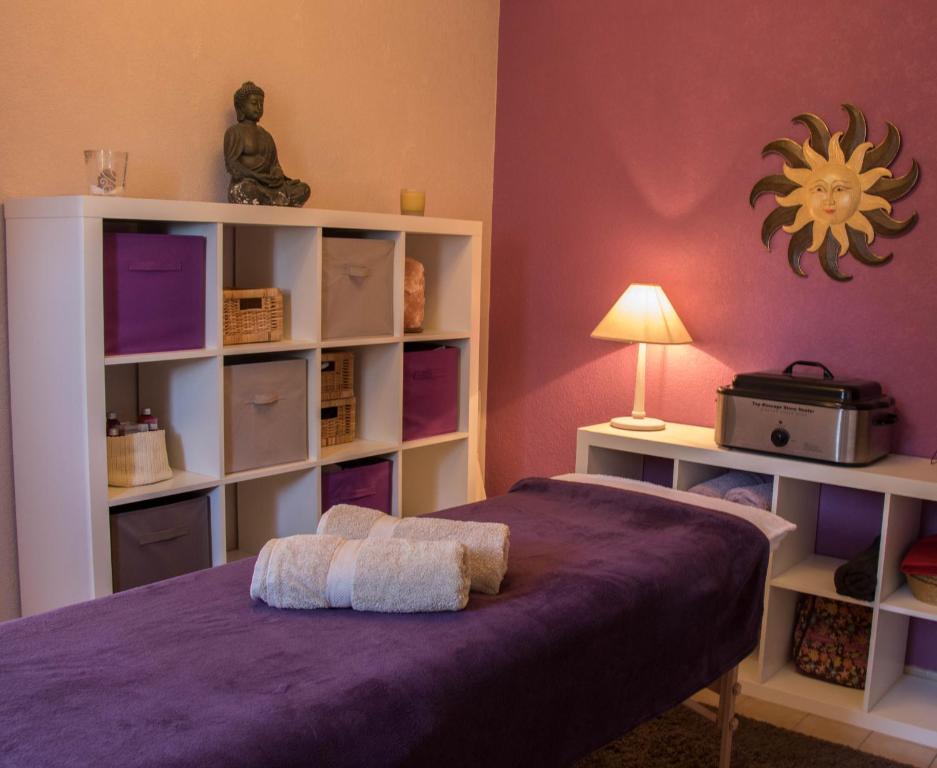Postel nebo postele na pokoji v ubytování Belloréade Maison d'hôtes