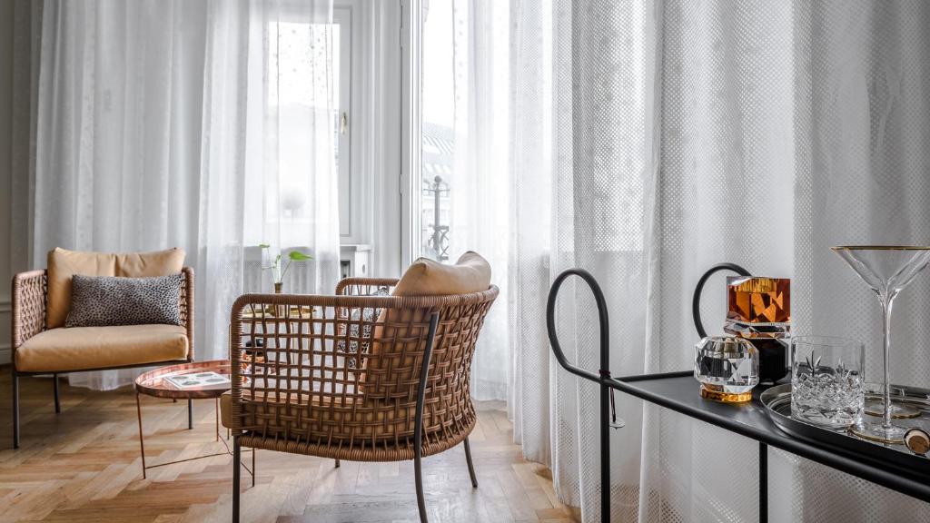 Posezení v ubytování Nobis Hotel Stockholm, a Member of Design Hotels™